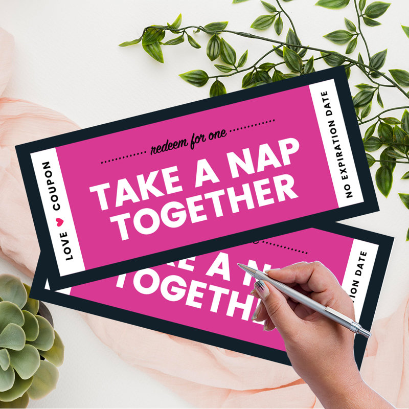 The Holiday Aisle® Fuchsia Love Unique Funny Romantic Coupons Wayfair